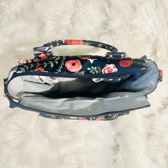 Ju-Ju-Be Be Sassy Navy Floral Organizational Satchel Bag (Midnight Posy) - Picture 9 of 9